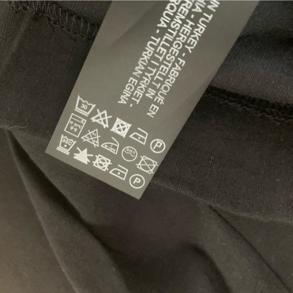 Zara Linen Blend Cut Out Top Black Puff Shoulders Cropped Small - Picture 14 of 16